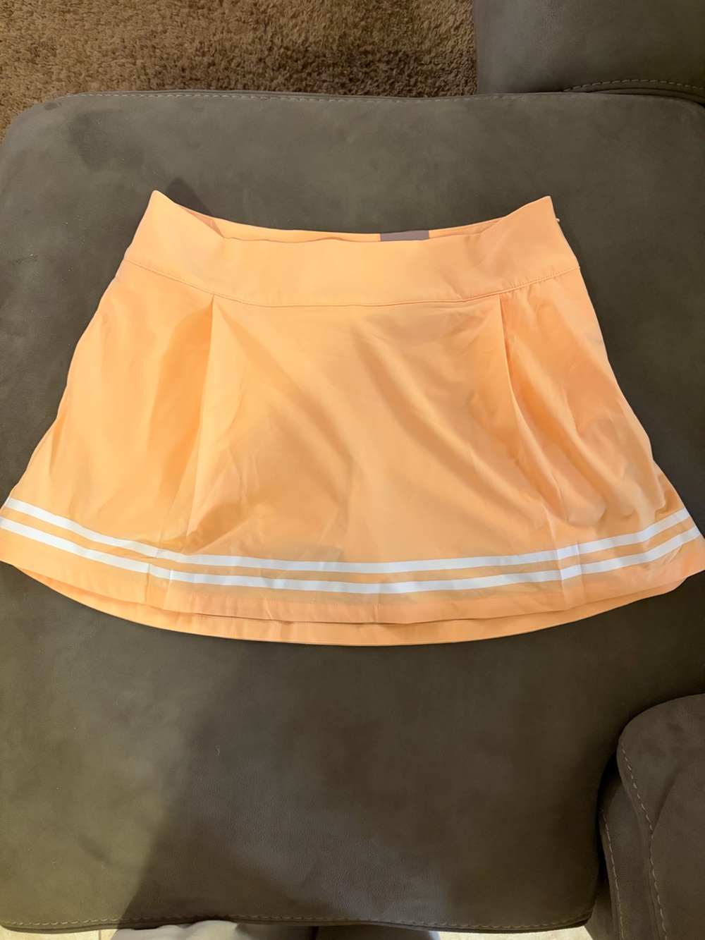 CALIA by Carrie Underwood Peach Athletic Skort with White Stripe Accents NWT 12